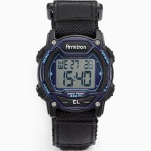 Armitron Black Resin Digital Chronograph Watch - 45/7004Blu - Women