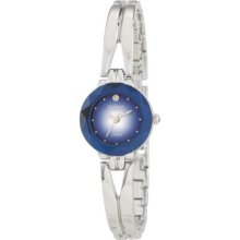 Armitron Ladies NOW Watch with Round Blue Sapphire Dial, Bangle Band & Diamond Accent