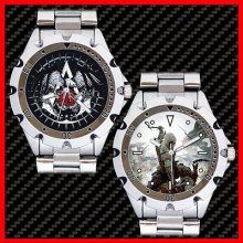 Assassin's Creed Stainless Steel Rotating Bezel Wrist Watch