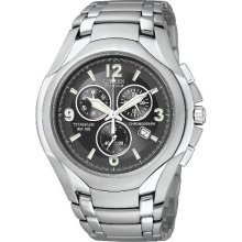 AT0940-50E Citizen Eco-Drive Watch WR100 Titanium Chronograph