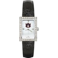 Auburn University Tigers AU Allure Ladies Watch With Black Leader Strap