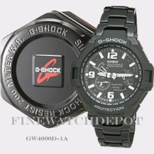 Authentic G-shock Tough Solar Black Watch Gw4000d-1a