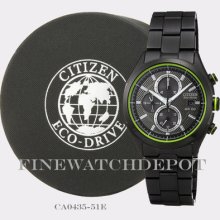 Authentic Men's Citizen Eco-drive Chronograph Watch Ca0435-51e