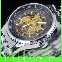 Automatic Hollow Men Watch Men's Mechanical Watches Stainless Steel