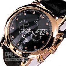 Back Skeleton Leather Men's Watches Luxury Automatic Mechanical Wris