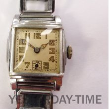 Banner Pioneer 1920's Swiss 7 Jewel Gents Deco Manual Watch