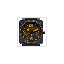 Bell & Ross Aviation BR 01-97 Power Reserve Orange Mens Watch