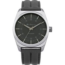 Ben Sherman - Men's Grey Dial & Leather Strap Watch - Bs007