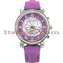 Benny and Co Watch Diamond Womens Watch 1.5ct Lavender