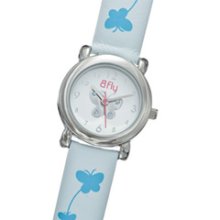 BFly Child's Blue Cubic Zirconia Butterfly Watch with Aqua Strap SOLD ORDERS