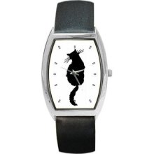 Black Cat Back Kitty Feline Art Unisex New Wrist Watch