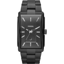 Black Fossil Dress Black Stainless Steel Watch - Jewelry