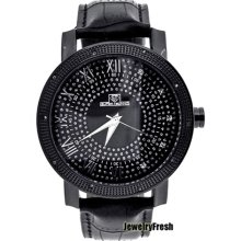 Black Roman Dial Super Techno Diamond Watch