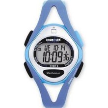 Blue Timex Digital 50-lap Ironman Sleek Women's Watch - 5b721