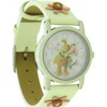 Boofle Bear Ladies Watch Cream Leatherette Strap Nb90546