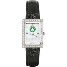 Boston Celtics Allure Ladies Watch With Black Leader Strap