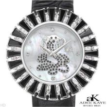 Brand New ADEE KAYE AK9-46L Leather Ladies Watch - metallic