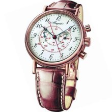 Breguet Watches Classique White Dial Leather Men's Chronograph Tachyme