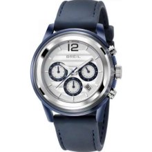 Breil Men's Chronograph Blue Resin Strap TW1080 Watch