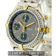 Breitling Chronomat Utc B13048 Stainless Steel/18k Yellow Goldl Grey Dial 39mm