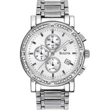 Bulova 96e03 Men's Diamond Chronograph Watch