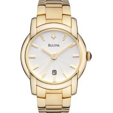 Bulova Gold-Tone Mens Watch 97B107