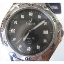 Bulova Marine Star Men's Watch Diamond Stainless S.original Edition Japan