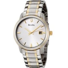 Bulova Men's 98b107 Bracelet Silver Dial Watch