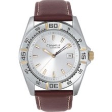 Bulova Men's Caravelle Brown Leather Sport Watch ...