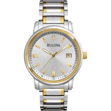 Bulova Men's Two-tone Highbridge Sunburst Dial Watch 98b157