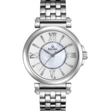 Bulova Watch, Women's Stainless Steel Bracelet 34mm 96l156