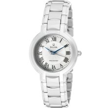 Bulova Watches Women's Precisionist White MOP Stainless Steel Stainles