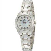 Bulova Women's 96m108 Precisionist Longwood Mop Dial Steel Bracelet Watch