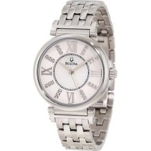 Bulova Women's Bracelet With White Dial Quartz Watch 96p134