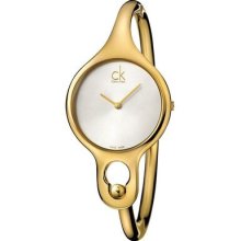 Calvin Klein Ck Air Gold-tone Bangle Ladies Watch K1n22526