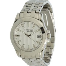 Caravelle By Bulova Men's 43b123 Silvertone Watch