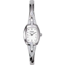 Caravelle By Bulova Stainless Steel Crystal Watch