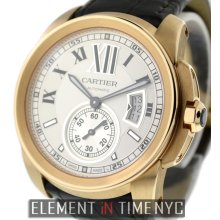 Cartier Calibre Collection Calibre 18k Rose Gold Silver Dial