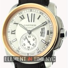 Cartier Calibre Collection Calibre Steel & Gold Silver Dial