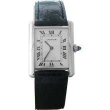 Cartier Paris Tank Mecanique Platinum Watch