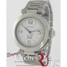 Cartier Pasha C 35 Mm 2475 Stainless Steel Automatic White Dial