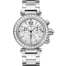 Cartier Pasha Seatimer Lady Chronograph Diamond Watch WJ130005