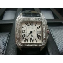 Cartier Santos 100 Diamond Watch