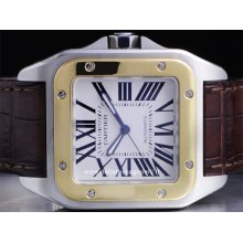 Cartier Santos 100 W20072X7 stainless steel/gold watch price new