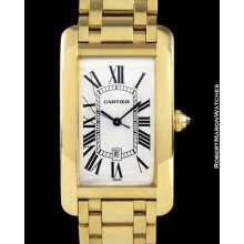 Cartier Tank Americaine Ref. 1740 18k Bracelet Automatic Box Papers