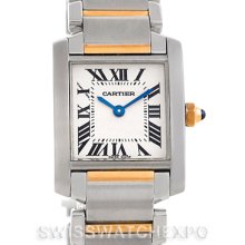 Cartier Tank Francaise Ladies Steel 18k Gold Watch W51007Q4