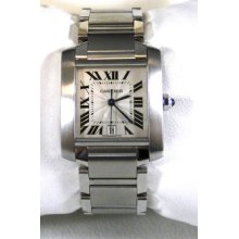 Cartier Tank Francaise Large Automatic Stainless Steel Watch