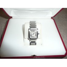 Cartier Tank Watch - Watch Seal On Back - Extra Link - W51008q3 2384