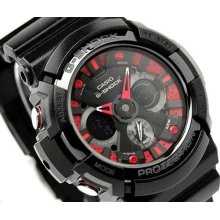 Casio G-shock, Analog Digital, Black, Limited Color Version, Ga200sh Ga-200sh-1a