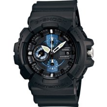 Casio G-shock Analog 1/20-second Chronograph Men's Watch Gac-100-1a2 Gac100 1a2